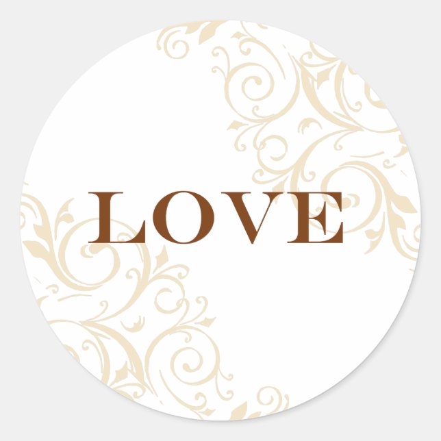 Pegatina de Swirls simple (Anverso)