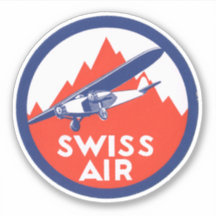 Pegatina de Swiss Air Airways