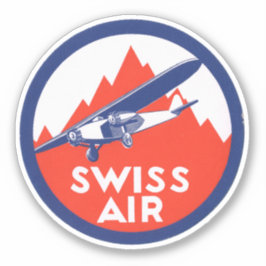 Pegatina de Swiss Air Airways