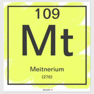 Pegatina de tabla periódica - Meitnerium