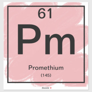 Pegatina de tabla periódica - Prometio
