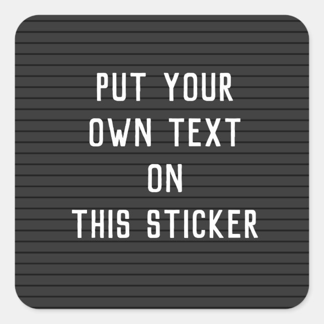 Pegatina de tablero de personalizado (Anverso)