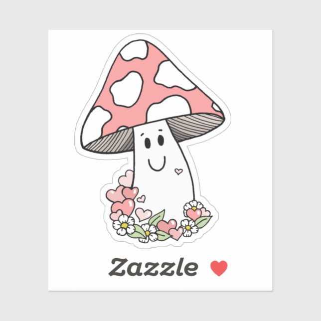 Pegatina de taburete rosado (Hoja)