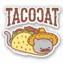 PEGATINA de TACO CAT - "TACOCAT"