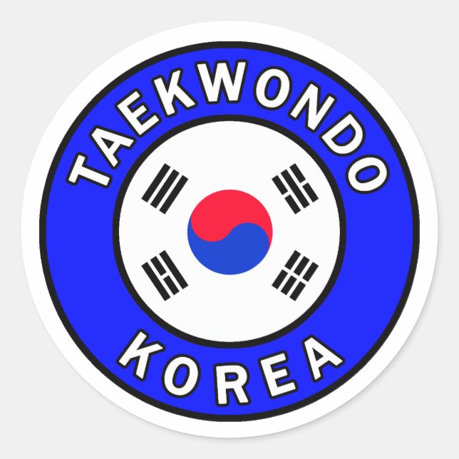 Pegatina de Taekwondo (Anverso)