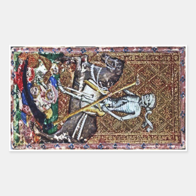 Pegatina de tarjeta de muerte (Anverso)