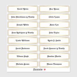 pegatina de tarjeta de plan de asiento del Boda de