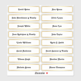 pegatina de tarjeta de plan de asiento del Boda de