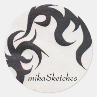 Pegatina de tatuajes tribales