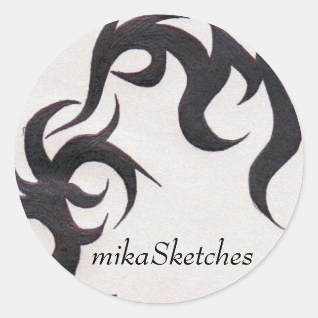 Pegatina de tatuajes tribales (Anverso)