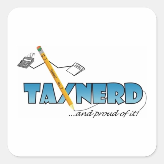 Pegatina de TaxNerd Swag - para cualquier cosa (Anverso)