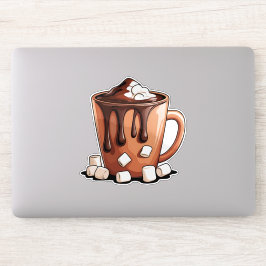 Pegatina de taza del sueño de chocolate caliente V