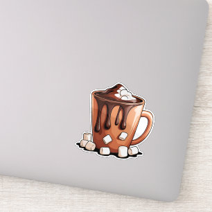 Pegatina de taza del sueño de chocolate caliente V