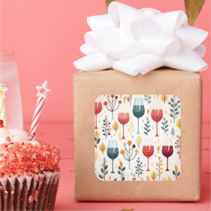 Pegatina de tazas de vino tetas