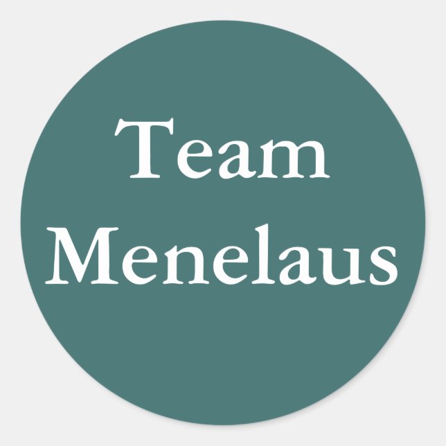Pegatina de Team Menelaus (Anverso)