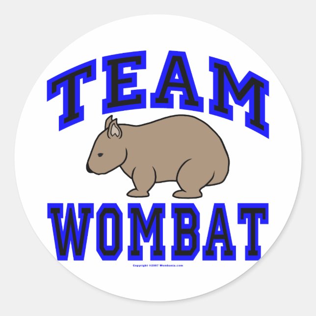 Pegatina de Team Wombat IV (Anverso)