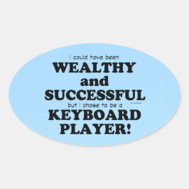 Pegatina de teclado rico y exitoso