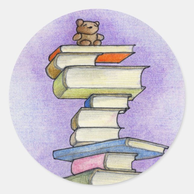 Pegatina de Teddy Bear Books (Anverso)
