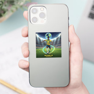 Pegatina de teléfono de leyenda del fútbol