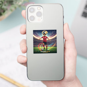 Pegatina de teléfono de leyenda del fútbol