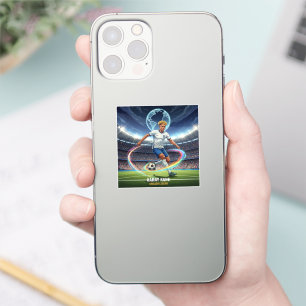 Pegatina de teléfono de leyenda del fútbol