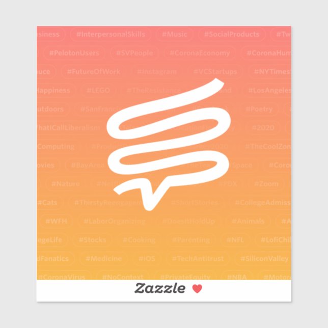 pegatina de Telepath vinílico cuadrado de 6" (Hoja)