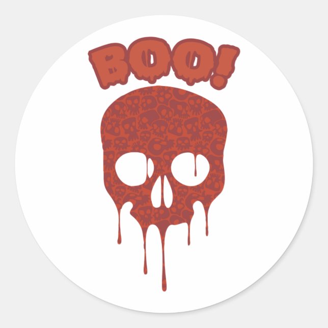 pegatina de temporada espeluznante, regalos divert (Anverso)