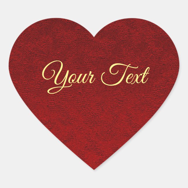 Pegatina de terciopelo real personalizado (Anverso)