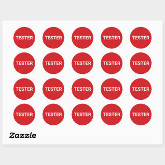 Pegatina De Tester - Con Palabras Blancas