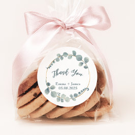 Pegatina de texto de color de agua Eucalyptus Pers