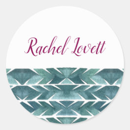 Pegatina de textura de cactus verde