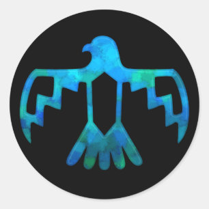 Pegatina de Thunderbird azul-verde