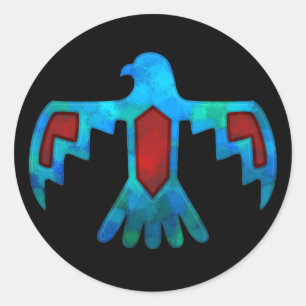 Pegatina de Thunderbird rojo y azul