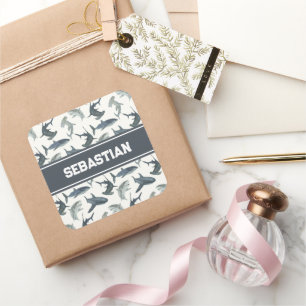 Pegatina de tiburón personalizado Tiburones de c