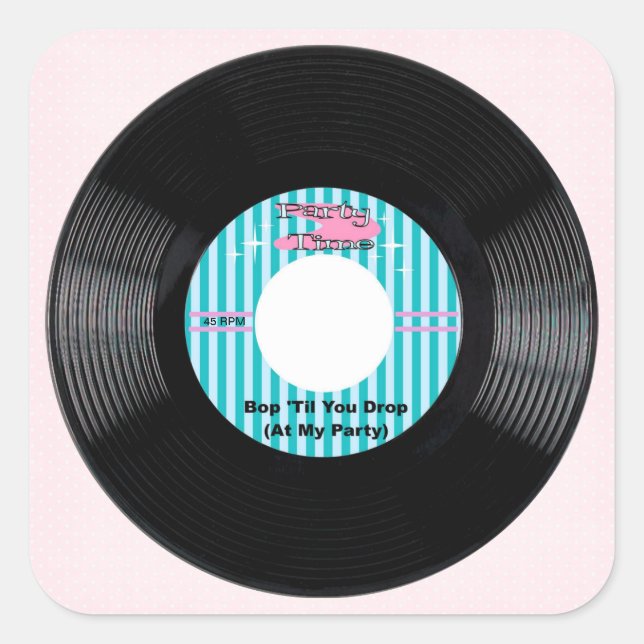 Pegatina de tiempo de fiesta (Anverso)