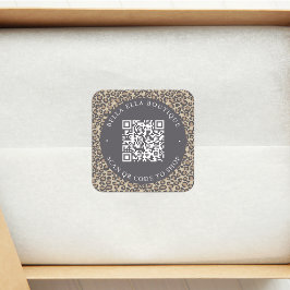 Pegatina de tienda de código QR Personalizado de l