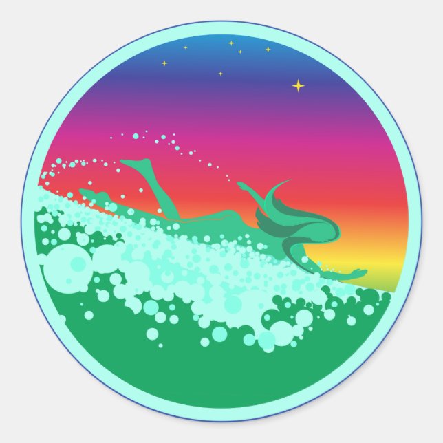 Pegatina de Tinidril Bodysurf (Anverso)