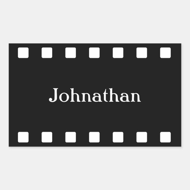 Pegatina de tira de película personalizado (Anverso)