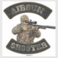 Pegatina de tiro con arma de fuego