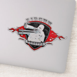 Pegatina de tiro con arma de fuego