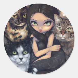 pegatina de "Todo se trata de los gatos"