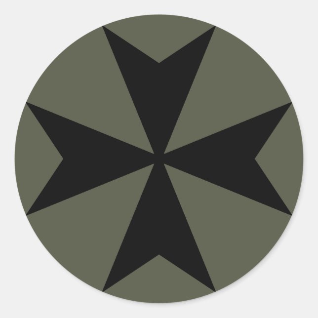 Pegatina de tope de ámbito, cruz maltesa 2 (Anverso)