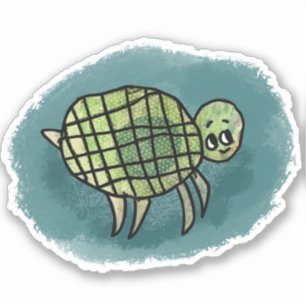 Pegatina de tortuga marina