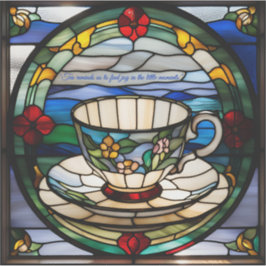 Pegatina de tortuga marina de vidrio con manchas f