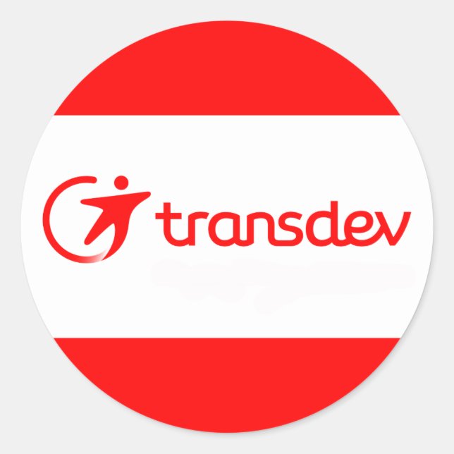 Pegatina de Transdev (Anverso)