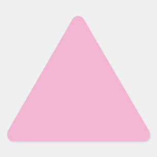 Pegatina de triángulo rosa pastel claro