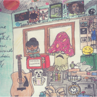 Pegatina de Trippy Mind Control Diaspora