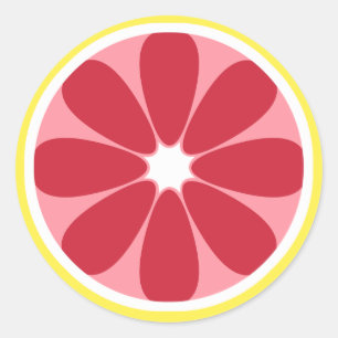 Pegatina de trozo de pomelo