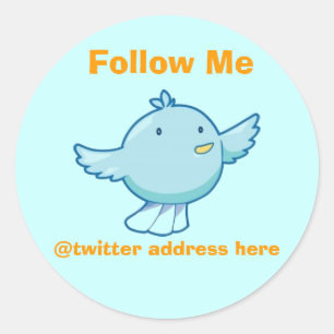 Pegatina de Twitter personalizar