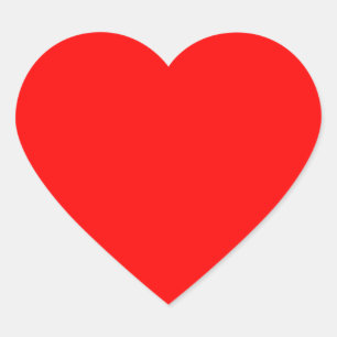 Pegatina de un solo corazón